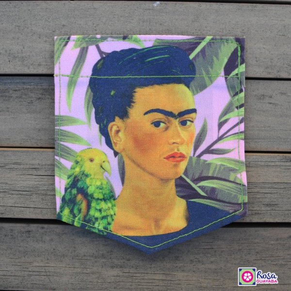 Frida Kahlo with Birds Sticky Pocket