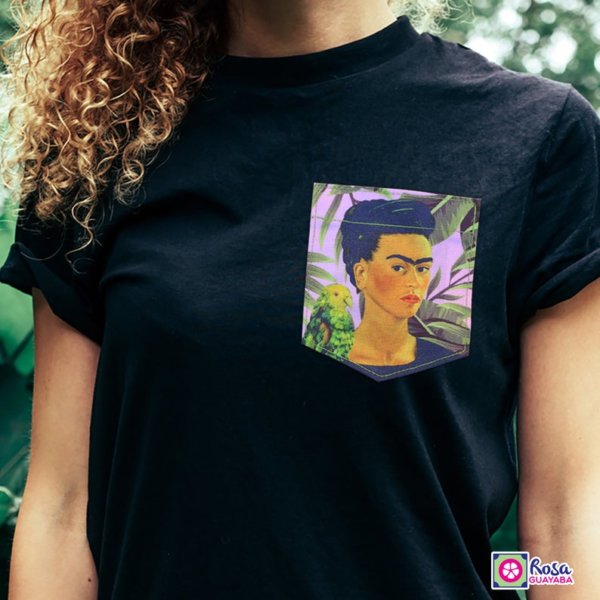 Frida Kahlo with Birds Sticky Pocket