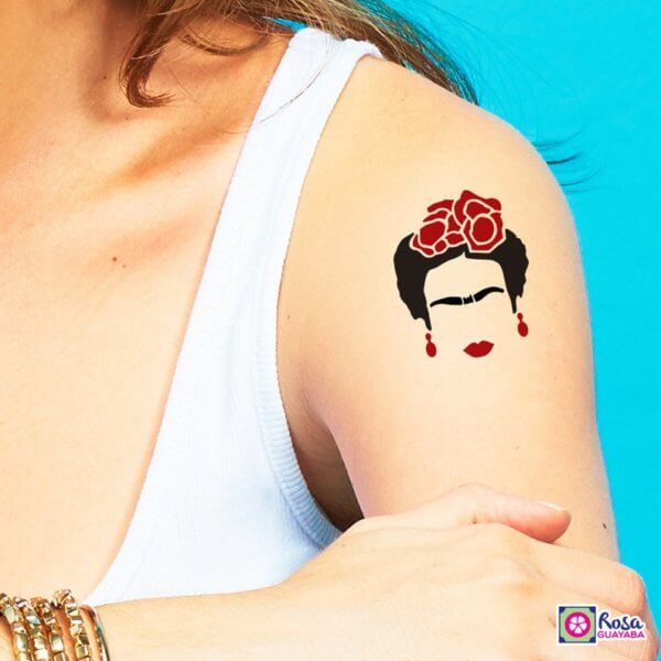 Temporary Tattoo - Frida Kahlo Cejas - Fake tattoos - Set of Two