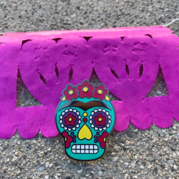 Frida Kahlo Sugar Skull - Enamel Pin