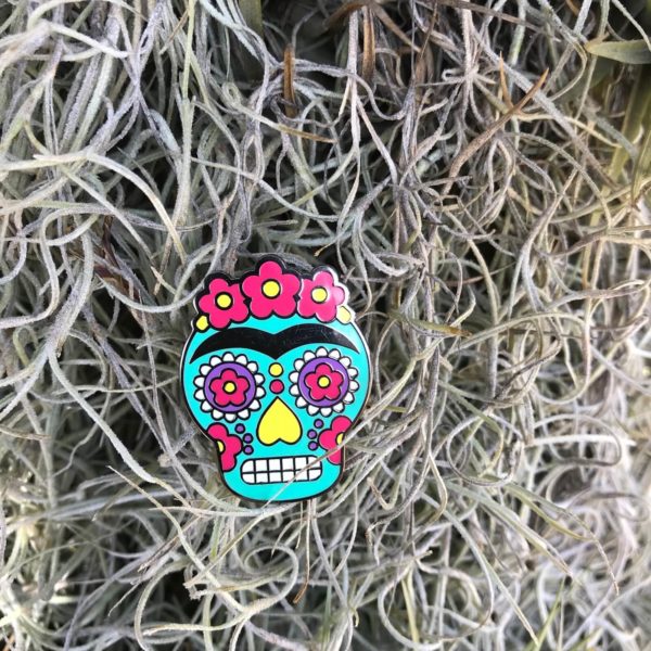 Frida Kahlo Sugar Skull - Enamel Pin