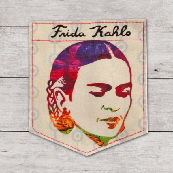 Flowers & Frida Kahlo - Sticky Pocket - Pocket Patches