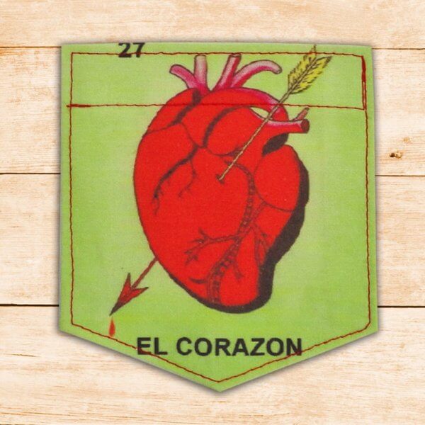 El Corazon-Loteria Sticky Pocket