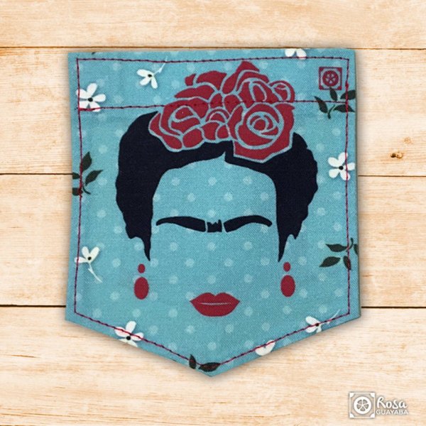 Frida Kahlo Margaritas - Sticky Pocket - Pocket Patches
