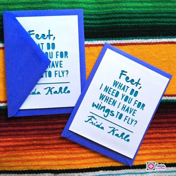 Frida Kahlo Quote Greeting Cards