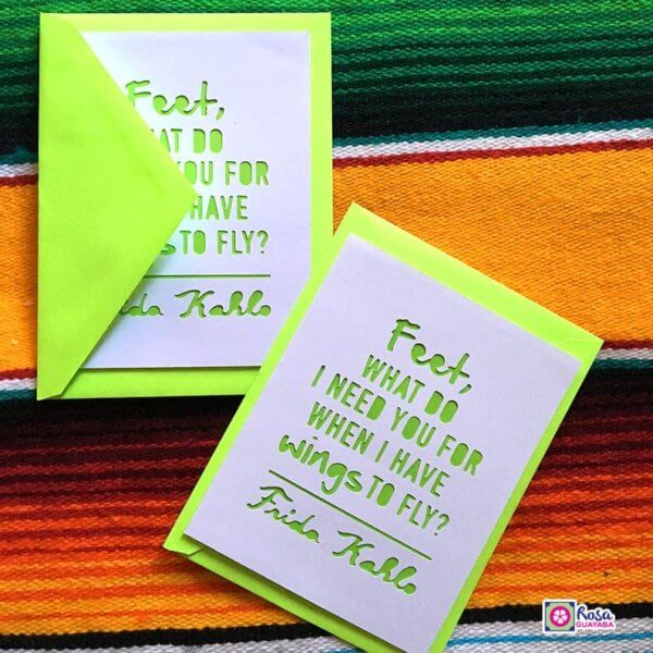 Frida Kahlo Quote Greeting Cards