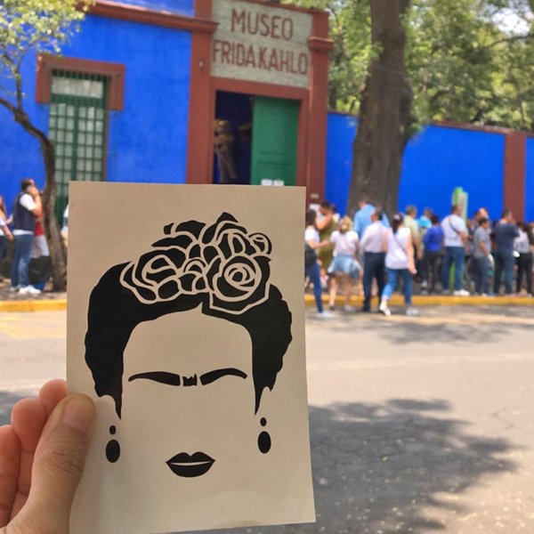 Frida Kahlo with love Vinyl Sticker