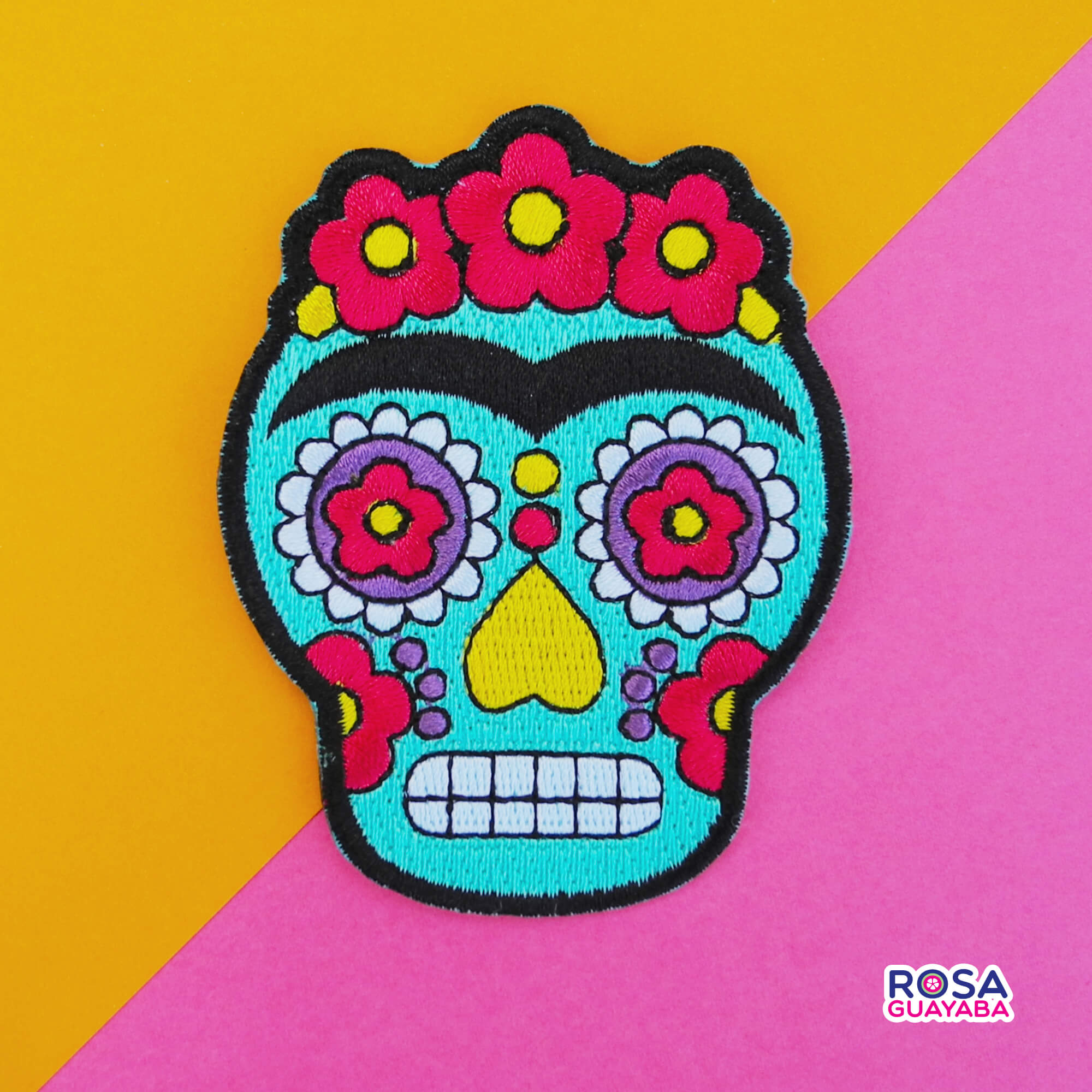 Frida Kahlo Day of the Dead - iron-on patch
