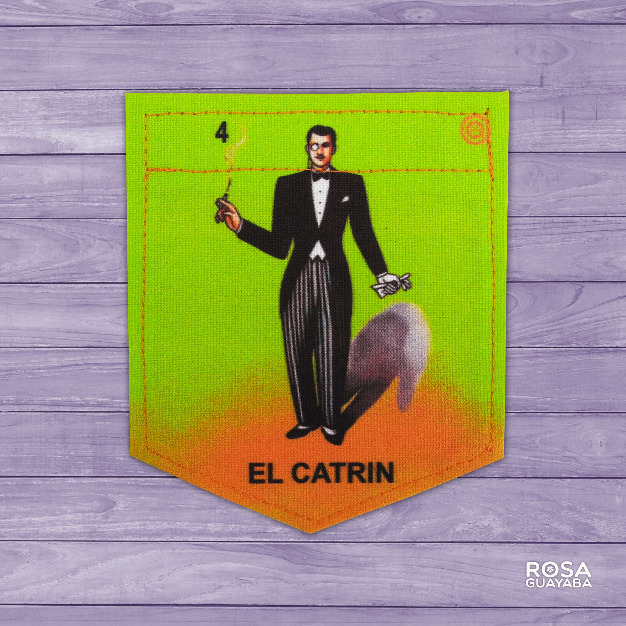 El Catrin-Loteria - Sticky Pocket - Pocket Patches