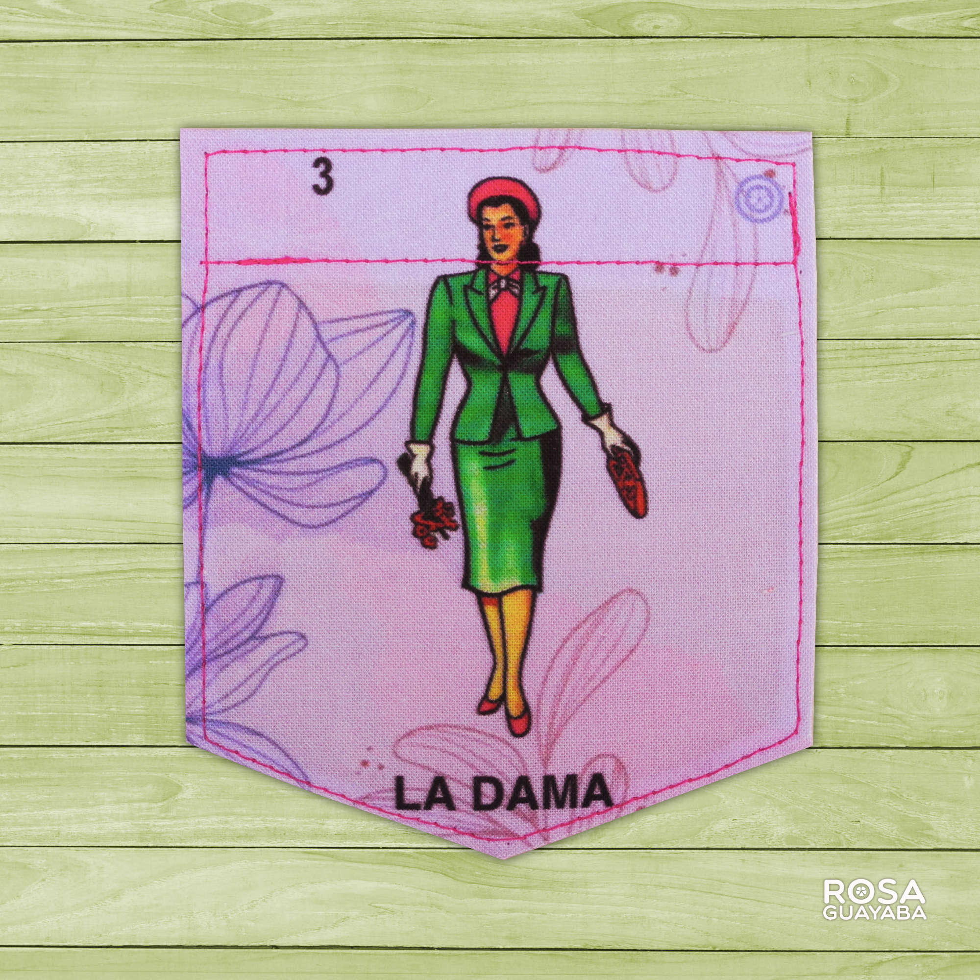 La Dama-Loteria - Sticky Pocket - Pocket Patches