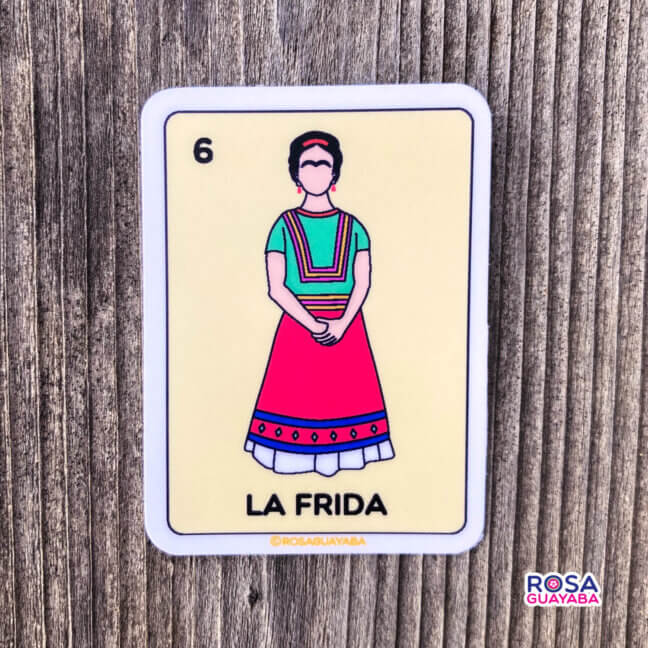 La Frida Kahlo Loteria Sticker - Vinyl Stickers