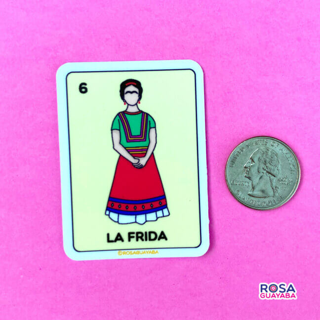 La Frida Kahlo Loteria Sticker - Vinyl Stickers
