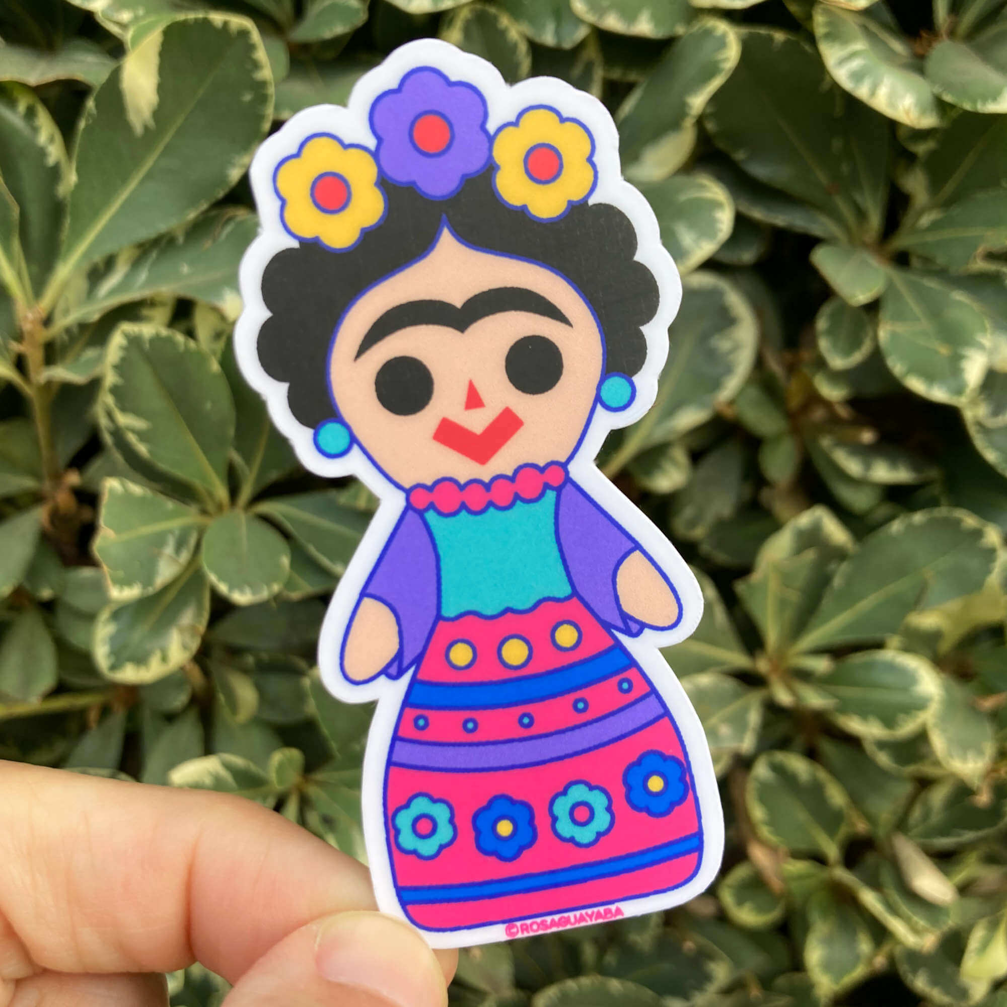 Frida Kahlo Rag Doll Sticker - Vinyl Stickers