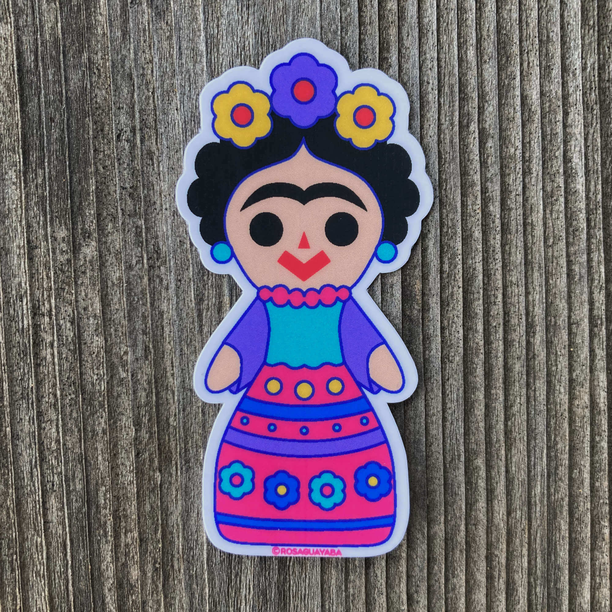 Frida Kahlo Rag Doll Sticker - Vinyl Stickers
