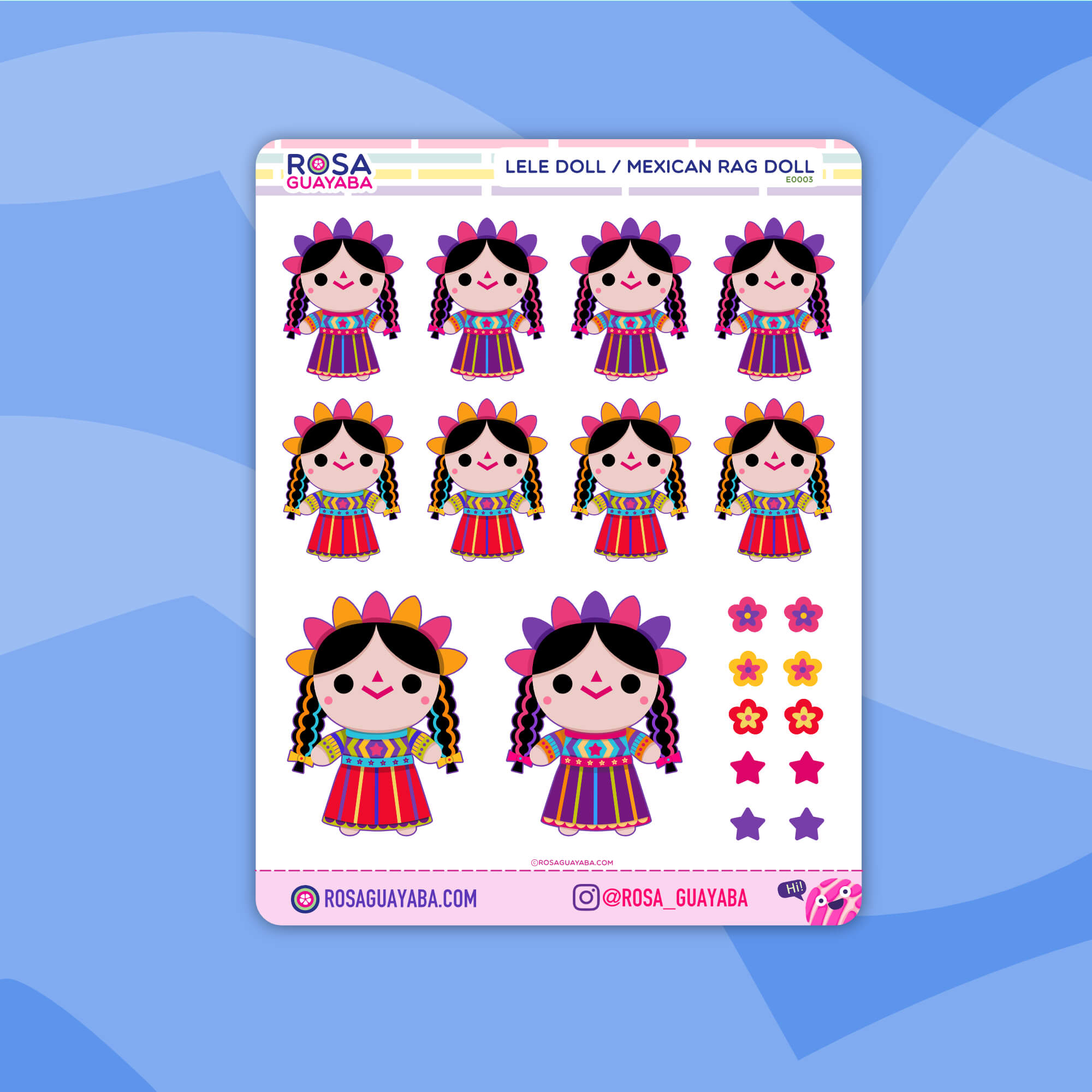 Lele Doll / Mexican Rag Doll Stickers