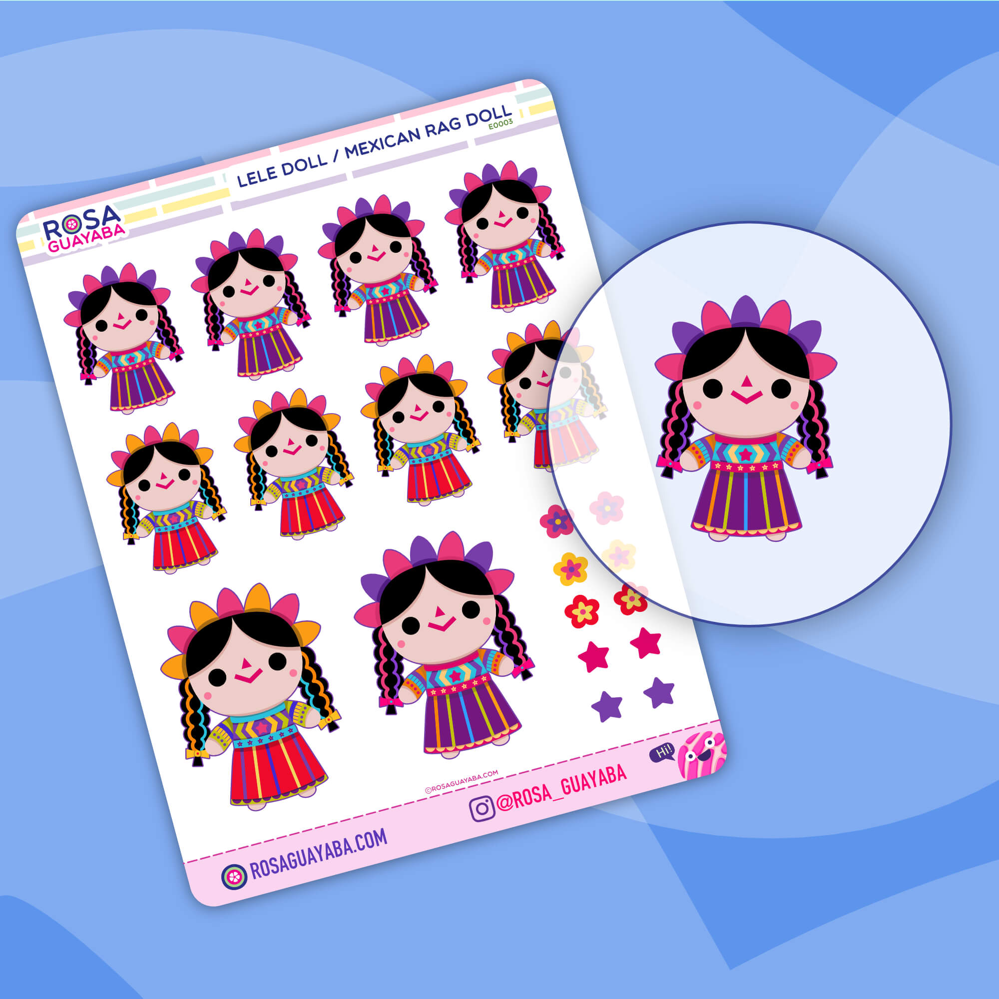 Lele Doll / Mexican Rag Doll Stickers