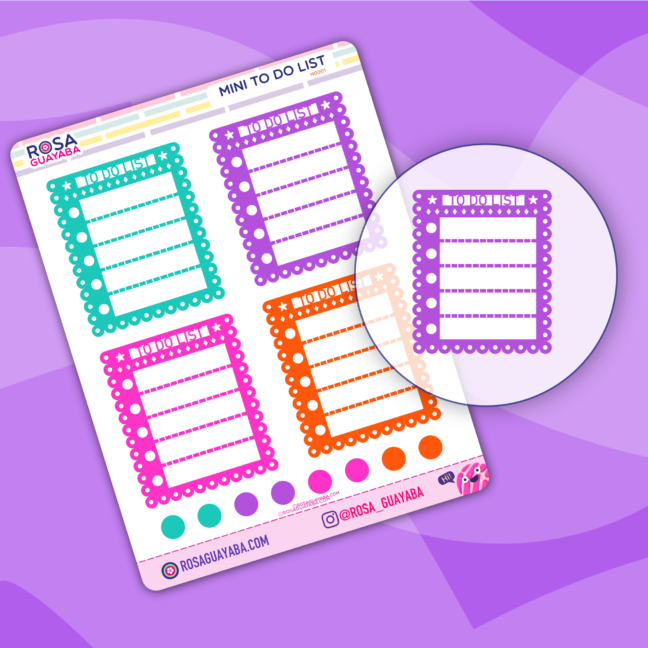 Mini To Do List - Planner Stickers
