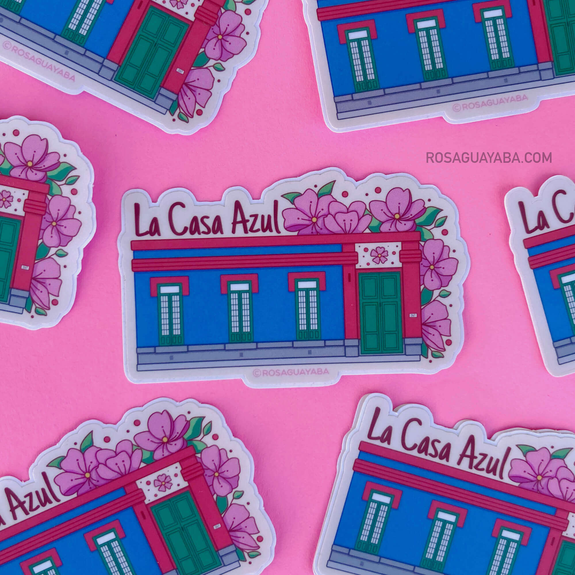 La Casa Azul Frida Kahlo's Blue House - Sticker Sticker - Vinyl Stickers